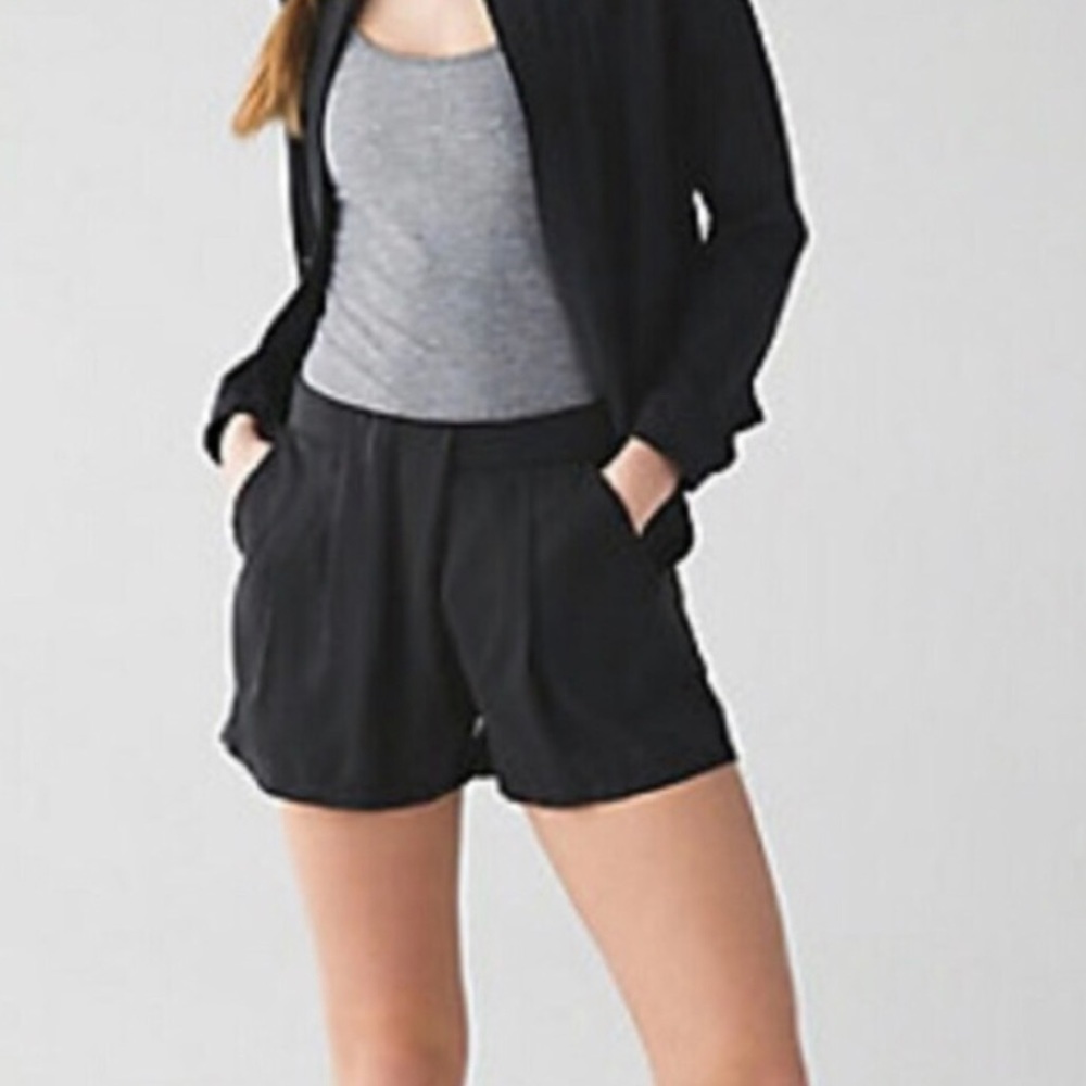 Lululemon &Go Keepsake Black Tencel Shorts